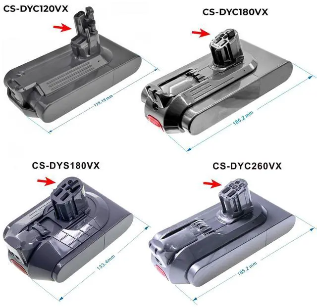 Alt view image 7 of 7 - Cameron Sino battery for Digital Slim Fluffy Extra, Digital Slim Fluffy Pro, V10 Digital Slim, V10 Digital Slim Fluffy Extra, V10 Slim, V11 Slim, V15 Detect