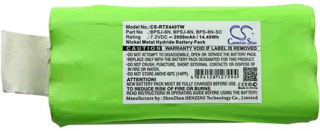 Alt view image 5 of 5 - Cameron Sino battery for JMX 441D, JMX II, JMX IV, JMX-141D, JMX-146D, JMX-441D, JMX-446D, Patriot SST