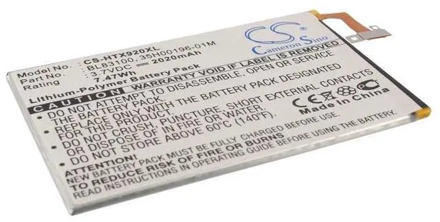 Main image of Cameron Sino battery for ADR6435, butterfly, Butterfly J, Deluxe X920e, DLX, Droid DNA, Droid Incredible X, HTC6435LVW, HTL21, J, J butterfly, J DNA, X920, X920e