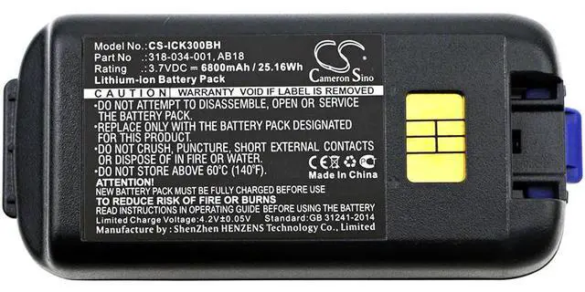 Alt view image 3 of 3 - Cameron Sino battery for CK3, CK3A, CK3B, CK3C, CK3C1, CK3N, CK3N1, CK3R, CK3X, EDA61K