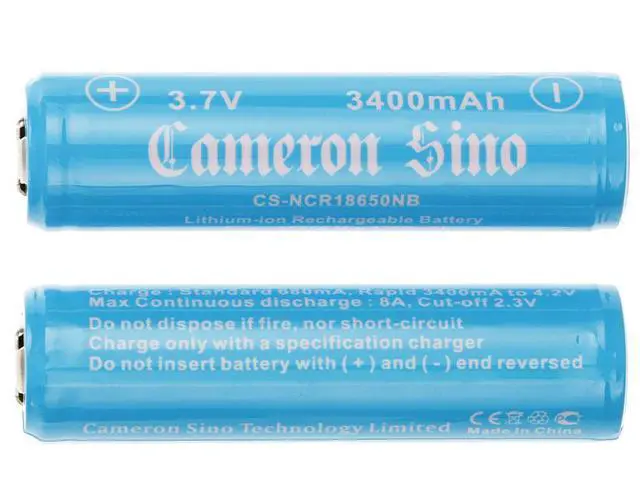 Alt view image 4 of 4 - Cameron Sino battery for  10440, 13450, 14430, 14500, 14650, 16340, 16500, 16650, 17335, 17500, 17650, 18350, 18490, 18500, 18650, 25500, 26650, AA, AAA, AAA, AAA