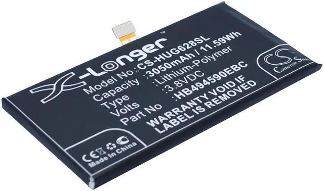 Alt view image 2 of 6 - Cameron Sino battery for Ascend G628, Honor 7, PLK-UL00, Speed Wi-Fi NEXT W03