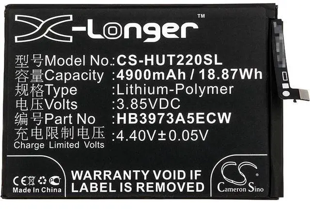 Alt view image 3 of 4 - Cameron Sino battery for  EVR-AL00, EVR-L29, Honor Note 10, Honor Note 10 Standard Edition, Honor Note 10 Standard Edition, Honor Note 10 Standard Edition, Mate 20 X, RVL-AL09