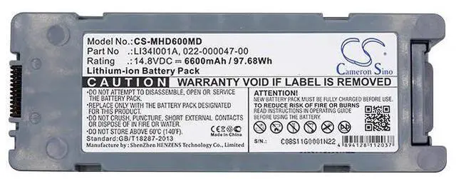 Alt view image 5 of 5 - Cameron Sino battery for BeneHeart D6, BeneHeart DP-50, BeneHeart DP-50T, BeneHeart DP-50Vet, BeneHeart Z5, BeneHeart Z6, D6, D6 Defibrillator