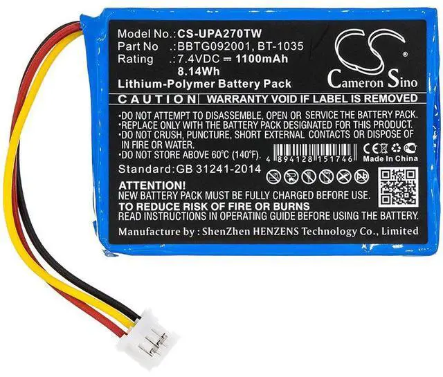 Alt view image 3 of 5 - Cameron Sino battery for Atlantis 270
