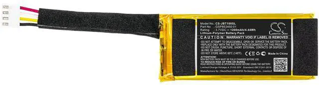 Alt view image 3 of 6 - Cameron Sino battery for Free Truly Charging Case PN: GSP853450 01 1200mAh / 4.44Wh