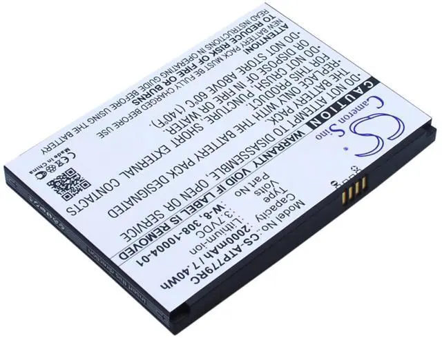 Alt view image 2 of 5 - Cameron Sino battery for AC779S, AC797S, AirCard 779S, AirCard 779S 4G, AirCard 797S, PN: 308-10004-01, W-7b, W-8 2000mAh / 7.40Wh