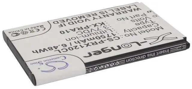 Alt view image 2 of 5 - Cameron Sino battery for KX-PRX110, KX-PRX110GW, KX-PRX120, KX-PRX120GW, KX-PRX150, KX-PRX150GW PN: KX-PRA10 1750mAh / 6.48Wh