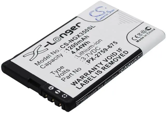 Alt view image 2 of 5 - Cameron Sino battery for Motorradnavi SLX-350, TourMate SLX-350 PN: PX-2759-675 1200mAh / 4.44Wh