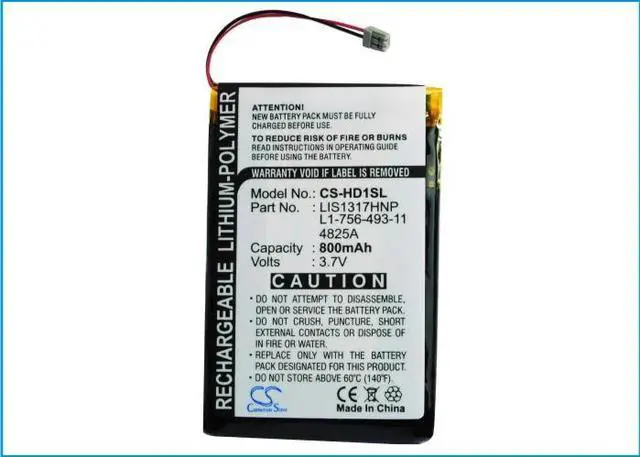 Alt view image 5 of 5 - Cameron Sino battery for NW-HD1 MP3 Player PN: PMPSYHD1
800mAh