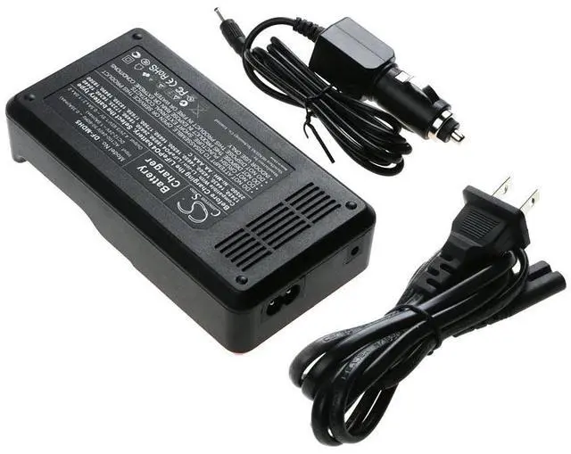 Alt view image 3 of 4 - Cameron Sino Intelligent Dual-Slot LCD Universal Lithium Battery Charger with Car Charger & AC Adapter ICR18650, INR18650, NR18650, UR18650
