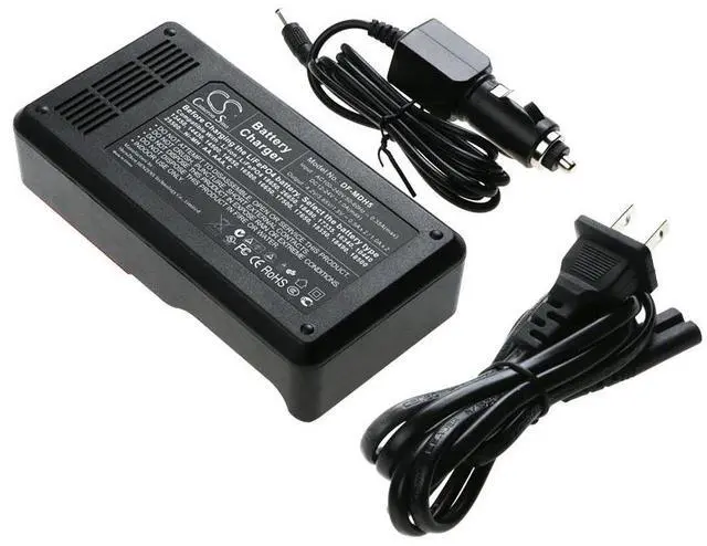 Alt view image 4 of 4 - Cameron Sino Intelligent Dual-Slot LCD Universal Lithium Battery Charger with Car Charger & AC Adapter ICR18650, INR18650, NR18650, UR18650