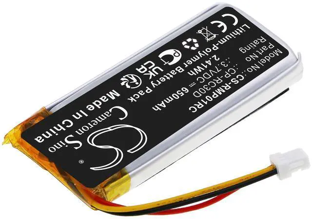 Alt view image 2 of 5 - Cameron Sino battery for BASILISK ULTIMATE, NAGA PRO, RC30-031701, RZ01-03420, RZ01-034200100 PN: CP-RC30D 650mAh / 2.41Wh