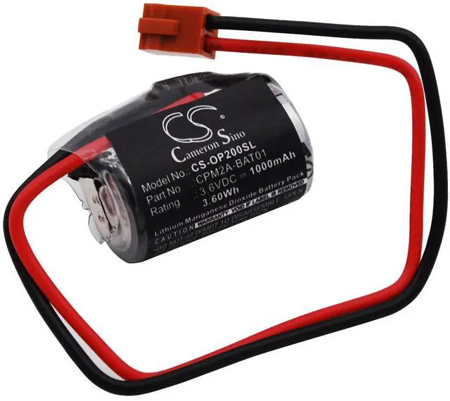 Main image of Cameron Sino battery for CJ1, CJ1G, CJ1H, CPM2A, CQM1H, NS7 PN: CPM2A-BAT01
1000mAh / 3.60Wh