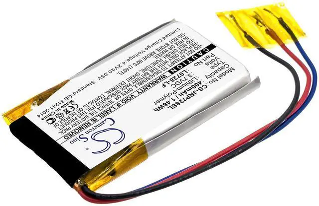 Alt view image 2 of 4 - Cameron Sino battery for JR POP PN: L0728-LF 400mAh / 1.48Wh