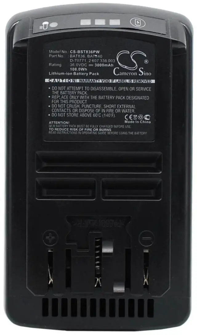 Main image of Cameron Sino battery for 11536C, 11536C-1, 11536C-2, 11536VSR, 1651B, 1651K, 1671B, 1671K, 18636-01, 18636-02, PN: 2 607 336 003, 2 607 336 004, 2 607 336 107, 2 607 336 108, 3000mAh / 108.00Wh