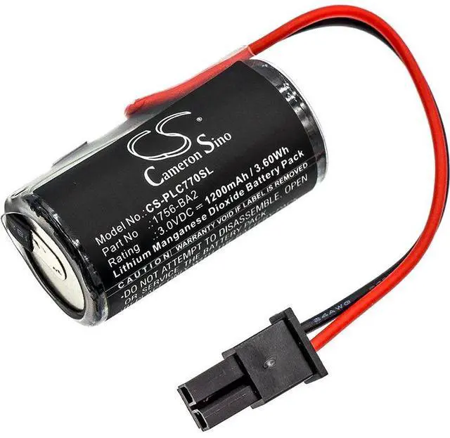 Main image of Cameron Sino battery for  (Series B) 1756-L61S, (Series B) 1756-L62 PN:  1756-BA2
1200mAh / 3.60Wh