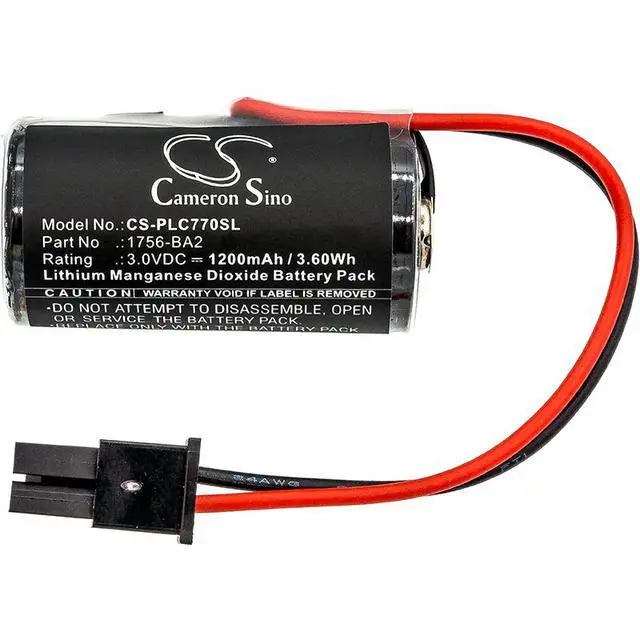 Alt view image 3 of 4 - Cameron Sino battery for  (Series B) 1756-L61S, (Series B) 1756-L62 PN:  1756-BA2
1200mAh / 3.60Wh