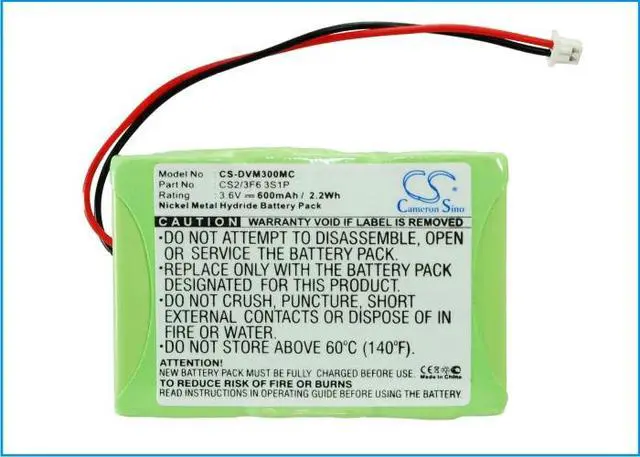 Alt view image 5 of 5 - Cameron Sino battery for  DVM 500, DVM-RMT PN:  135-0035, CS2/3F6 3S1P 600mAh / 2.16Wh