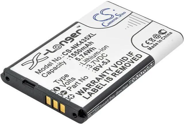 Main image of Cameron Sino battery for Lumia 435, Lumia 532, RM-1070 PN: BV-5J 1550mAh / 5.74Wh