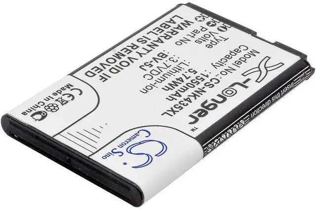 Alt view image 2 of 4 - Cameron Sino battery for Lumia 435, Lumia 532, RM-1070 PN: BV-5J 1550mAh / 5.74Wh