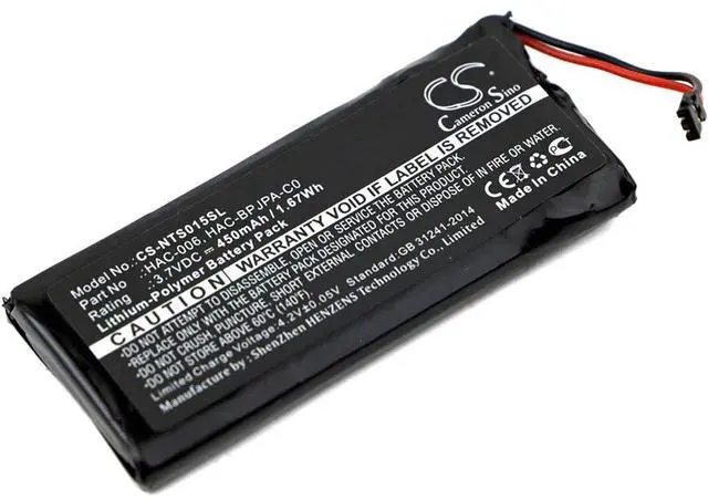 Main image of Cameron Sino battery for HAC-015, HAC-016, HAC-A-JCL-C0, HAC-A-JCR-C0, Switch Controller, Switch Joy-Con PN: HAC-006, HAC-BPJPA-C0