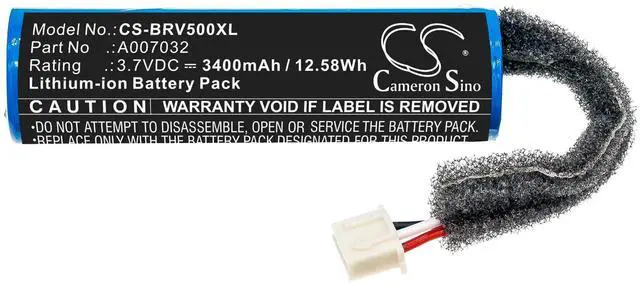 Alt view image 3 of 5 - Cameron Sino battery for  BPRO5CB, BRV-PRO  PN:  A007032  3400mAh / 12.58Wh