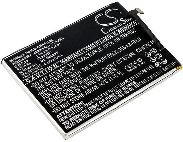 Main image of Cameron Sino battery for  A1 Lite, A1 Lite Dual SIM, A1 Lite Dual SIM TD-LTE  PN:  BL-N4000Y 4000mAh / 15.40Wh