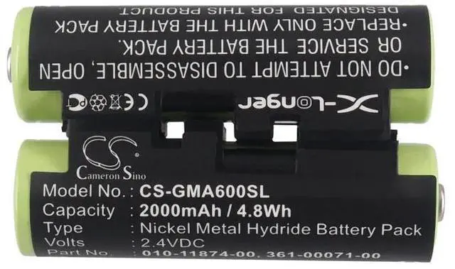 Alt view image 5 of 5 - Cameron Sino battery for 010-01550-00, Astro 430 handheld, PN: 010-11874-00, 361-00071-00 2000mAh / 4.8Wh