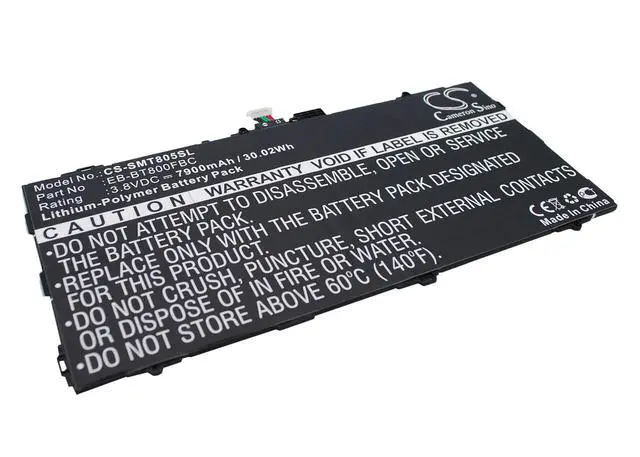 Alt view image 3 of 6 - Cameron Sino Battery for Samsung SM-T801, SM-T805, SM-T805c, SM-T805C 4G, SM-T805Y, SM-T807, SM-T807A, SM-T807P, SM-T807T 7900mAh