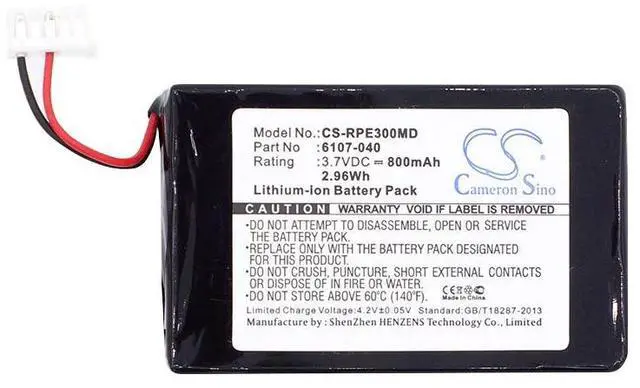 Alt view image 3 of 4 - Cameron Sino Battery for Rainin EDP3, EDP3 Plus, EDP3 Plus pipettes, Pipette 20-200uL, Pipette EDP3 PN:Rainin 6107-040 800mAh / 2.96Wh