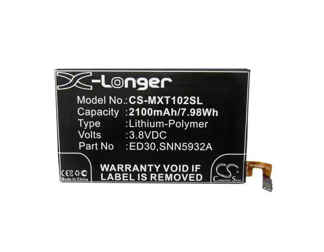 Alt view image 5 of 7 - Cameron Sino battery for  Moto G, Moto G 2nd, Moto G 4G, Moto G Forte, Moto G2, T1028, T1028PP, PN:  ED30, SNN5932A 1800mAh / 6.84Wh