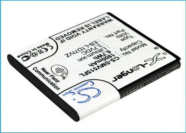 Alt view image 3 of 5 - Cameron Sino battery for Galaxy Nexus, Galaxy Nexus i515, Nexus 4G LTE, SCH-I515 PN: EB-L1D7IVZ, EB-L1D7IVZBSTD, SAMI515BATS 1800mAh/6.7Wh