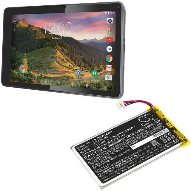 Main image of Cameron Sino battery for RCT6773W22, RCT6773W22B, T6873w42, Voyager II, Voyager II 7" PN: PT425080 1500mAh / 5.55Wh