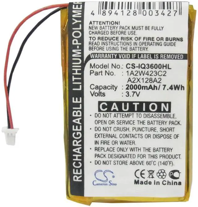 Alt view image 5 of 6 - Cameron Sino battery for iQue 3200, iQue 3600, iQue 3600a PN: 1A2W423C2, A2X128A2 2000mAh / 7.40Wh