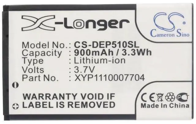 Alt view image 5 of 5 - Cameron Sino battery for  Joy II   PN:  6109-031, E4-BATT, RA 17012337  1100mAh / 4.07Wh