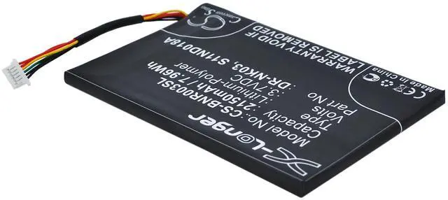 Alt view image 2 of 6 - Cameron Sino Battery for Barnes & Noble BNRV300, BNTV350, Nook Simple Touch, Simple Touch 6" PN:Barnes & Noble DR-NK03 2150mAh