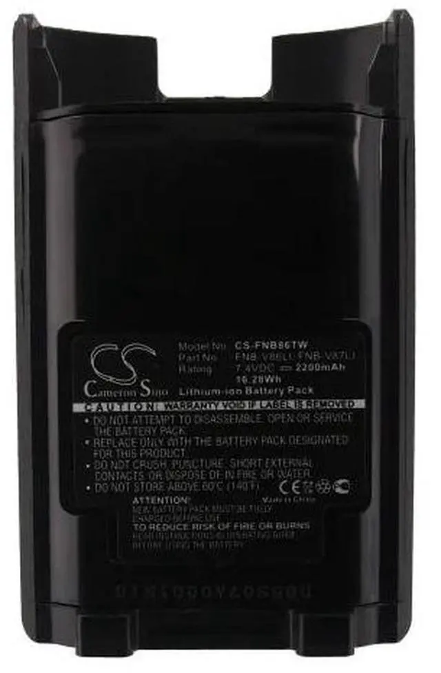 Alt view image 5 of 5 - cameron sino Battery for VX-600, VX-820, VX-821, VX-824, VX-829, VX-900, VX-920, VX-921, VX-924, VX-929 PN: FNB-V86LI, FNB-V87LI 2200mAh / 16.28Wh