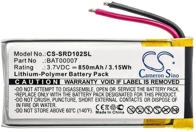 Main image of Cameron Sino Battery for Cardo Packtalk Duo, Scala Rider Packtalk, SRPT0102 PN: BAT00007 850mAh / 3.15Wh