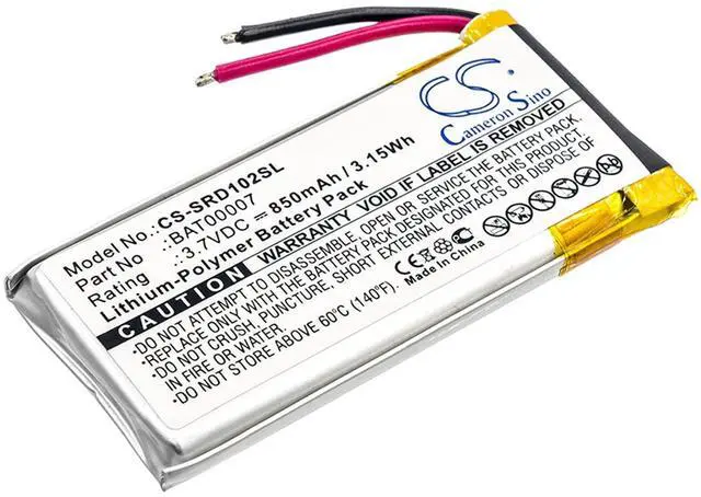 Alt view image 3 of 4 - Cameron Sino Battery for Cardo Packtalk Duo, Scala Rider Packtalk, SRPT0102 PN: BAT00007 850mAh / 3.15Wh