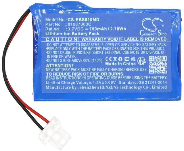 Alt view image 3 of 5 - Cameron Sino Cameron Sino Battery for Bone Stimulator PN: 81087060C 750mAh / 2.78Wh