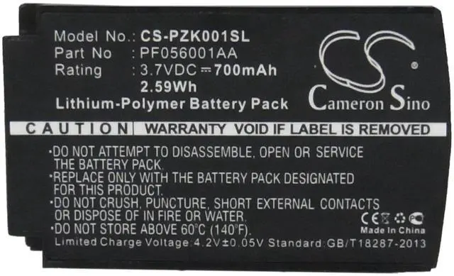 Alt view image 5 of 5 - Cameron Sino Battery for Parrot ZIK PN:Parrot PF056001AA 700mAh/2.59Wh
