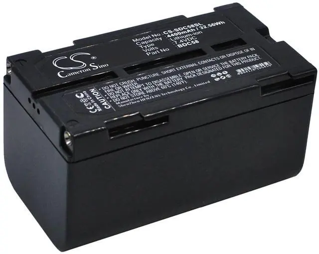Alt view image 2 of 5 - Cameron Sino Battery for Sokkia CX-101, CX-103, SDL30M 30R, SET210, SET230R, SET30R, SET30R3, SET310, SET330, SET330R, SET330R3, SET330RK, SET610, SET630R, SET630R3, SET630RK 4400mAh