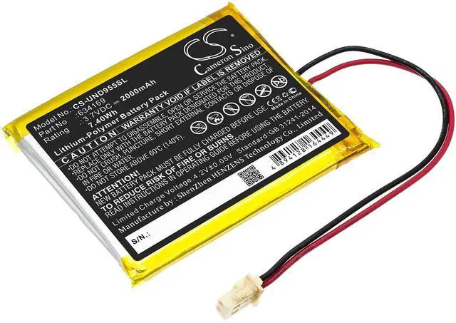 Main image of Cameron Sino Battery for Uniden Guardian G955, Guardian UDR, UDR744, UDR744HD, UDR777HD, UDR780HD PN:Uniden 634169 2000mAh / 7.40Wh