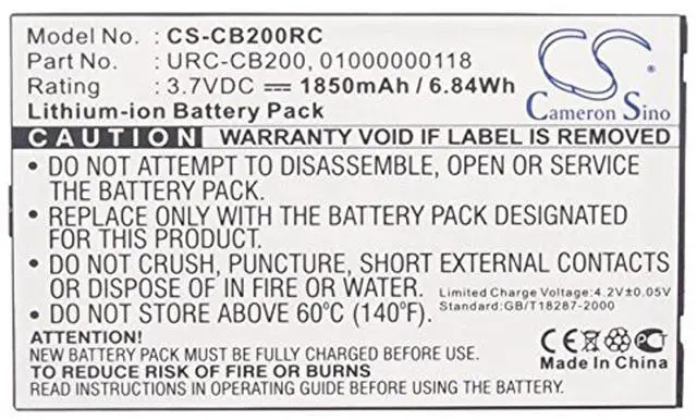 Alt view image 5 of 6 - Cameron Sino Battery for Sonos CB200, CB200WR1, Controller 200, Controller CB200, Controller CR200, CR200 PN:Sonos 01000000118, URC-CB200 1850mAh