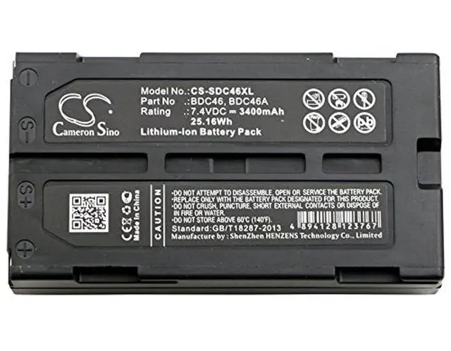 Alt view image 3 of 3 - Cameron Sino Battery for Sokkia a SET300, DL30, GIR1600 DGPS Receiver, GIR1600 GPS Receiver, GM52-S, GRS-1, GRS-1 Mobile GIS Mapping Syste, GRS1700 CSX