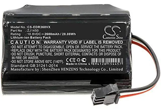 Alt view image 3 of 5 - Cameron Sino Battery for Ecovacs D36A, D36B, D36C, D36E, DA60, DA611, DB35, TCR360 PN:Ecovacs DA60-Darfon, ZJ1450 2600mAh / 28.08Wh