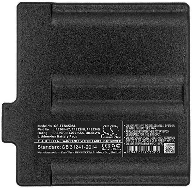 Alt view image 3 of 3 - Cameron Sino Battery for Flir Division T199365ACC, T199365ACC, ThermaCAM P25, ThermaCAM P60, ThermaCAM P65, ThermaCAM S60, ThermaCAM S65 5200mAh