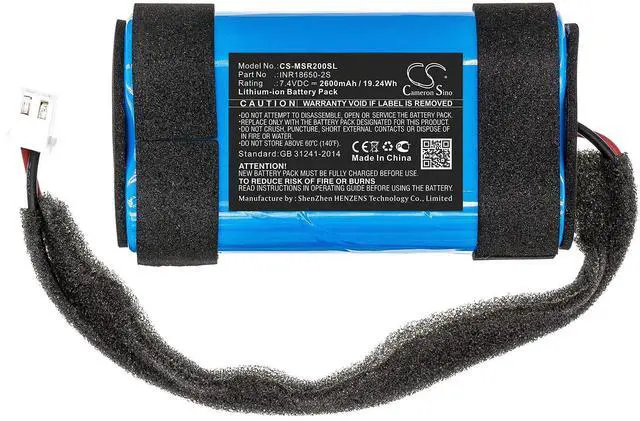 Alt view image 3 of 5 - Cameron Sino Battery for Monster Rove 2 PN:Monster INR18650-2S 2600mAh / 19.24Wh