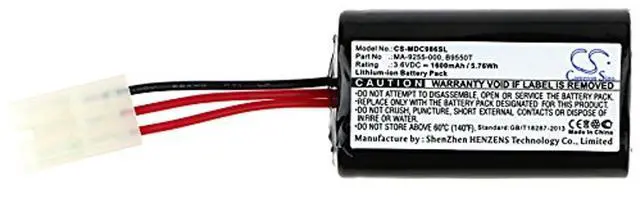 Alt view image 5 of 5 - Cameron Sino Battery for Modicon 984A, 984B, C986 PN:Modicon B9550T, MA-9255-000 1600mAh / 5.76Wh